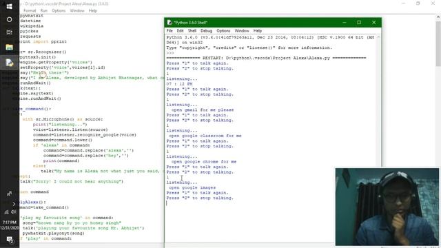 Developing Alexa by Python 3| Test No. -2 | Automation of Google Servieces смотреть онлайн