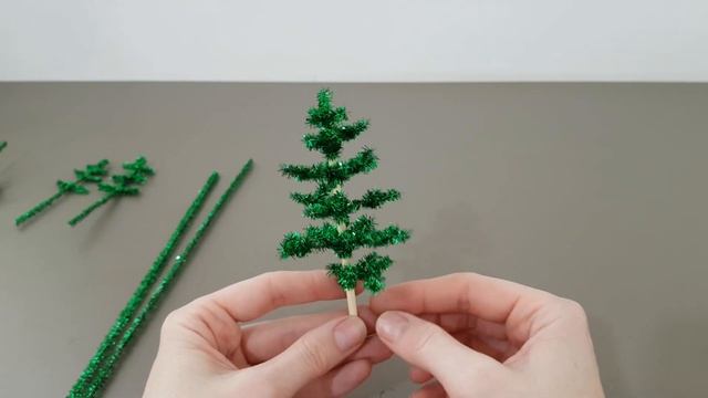 Как сделать новогоднюю ёлочку из синельной проволоки / DIY смотреть онлайн