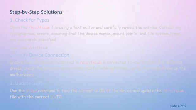Troubleshooting "Mount can't find device in /etc/fstab" Issue in Ubuntu смотреть онлайн