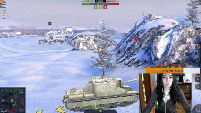 WOT BLITZ - НЯШКА ПОДНИМАЕТ СТАТУ С КОЛЕН :3 смотреть онлайн