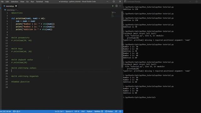 Python Tutorial Series | OOP | Part 7 - Function and Lambda Function смотреть онлайн