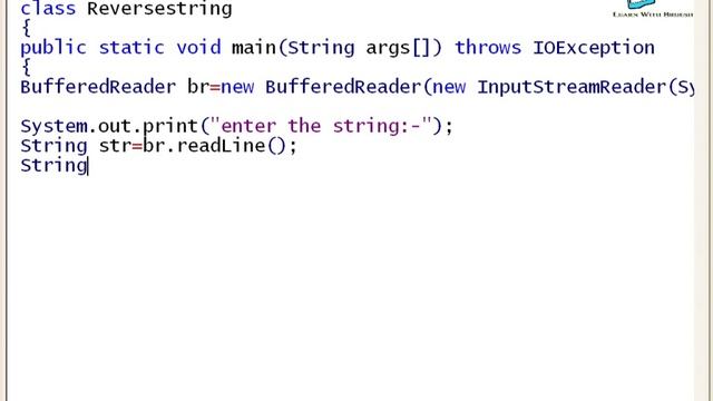 19 Program to Reverse string in java смотреть онлайн