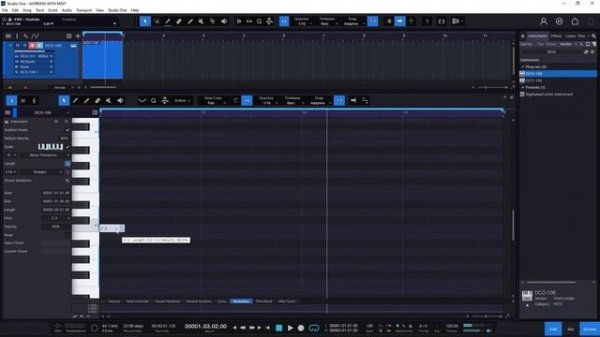 A guide to WORKING WITH MIDI on Studio One 6 - walkthrough tutorial