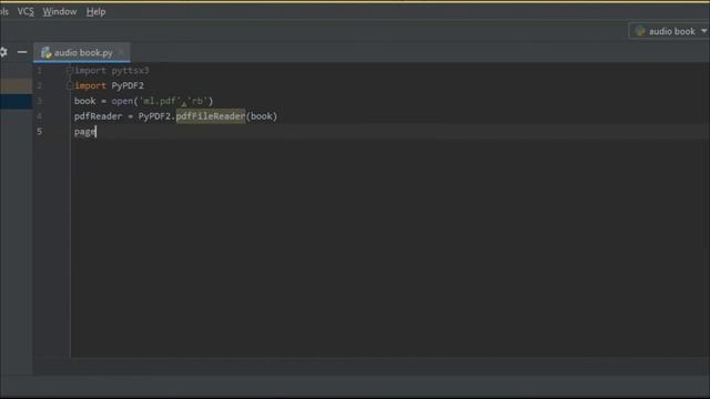 make pdf book to audio book - text to speech convert in python | text to audio - python mini projec смотреть онлайн