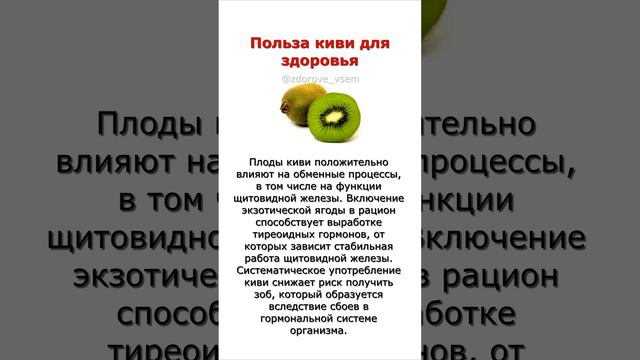 Польза киви для здоровья смотреть онлайн