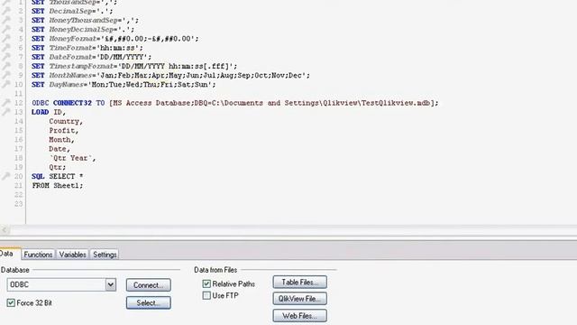 Qlikview How to import an Access Database to Qlikview RFB 11 смотреть онлайн