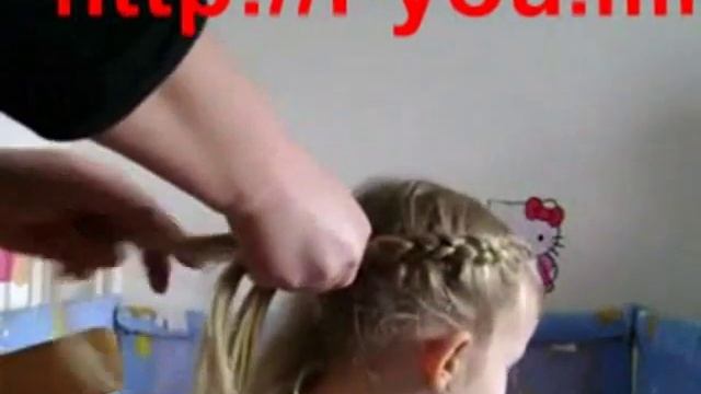 Прическа для девочки "Коса по кругу" смотреть онлайн