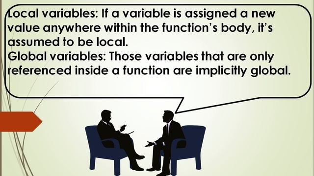 Mention what are the rules for local and global variables in Python смотреть онлайн
