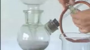 Получение водорода с помощью аппарата Киппа.