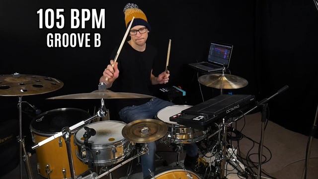 Reggaeton Drum Loop 105 BPM // The Hybrid Drummer