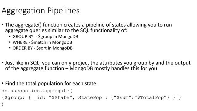 BZAN 6356 Lecture 7.2: Advanced MongoDB Queries смотреть онлайн