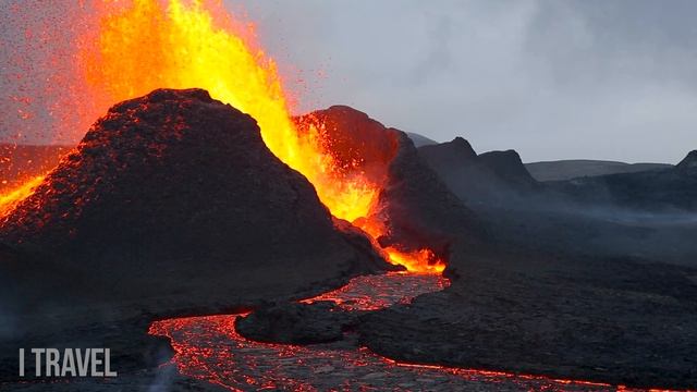 NEW GIANT LAVA Eruption In Iceland. Fagradalsfjall Volcano Eruption (June 1, 2021)