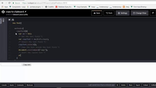 vue copy to clipboard смотреть онлайн