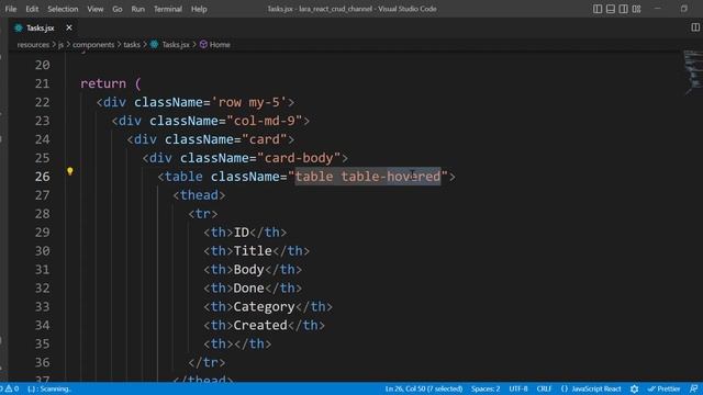 CRUD Application ب Laravel 9 and React js -8- (Display Tasks) | Moroccan Darija смотреть онлайн