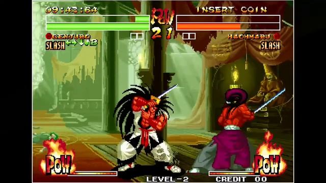 ACA NEOGEO Samurai Shodown IV (XBONE) | Genjuro Kibagami (Slash) Playthrough p.3 смотреть онлайн