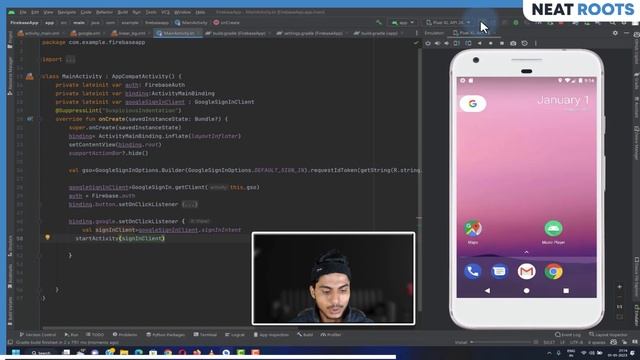 Firebase Authentication Tutorial - Implementing Google Sign-In- Android Studio смотреть онлайн