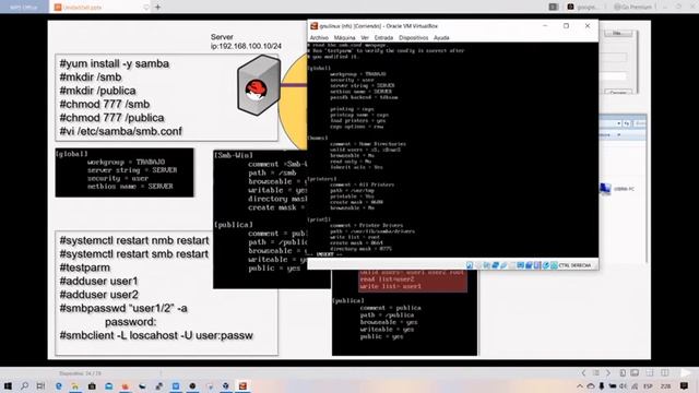 15-Comandos básicos Gnu/linux RedHat 7-SMB,samba/cifs,nfs. смотреть онлайн