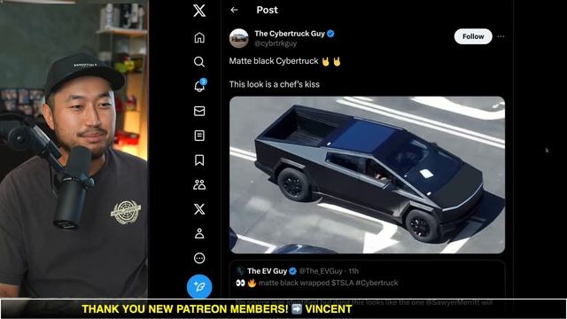 Matte Black Tesla Cybertruck Spotted смотреть онлайн