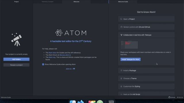 Atom Editor - Collaborate with Teletype - 05 смотреть онлайн