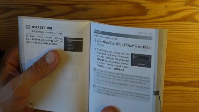 Fujifilm X-T20: Shortcut to SD card formatting