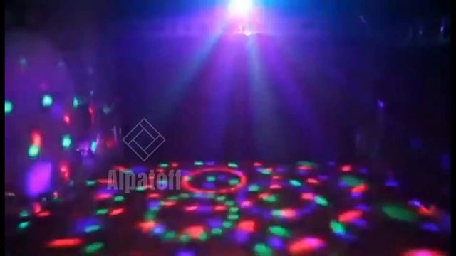 Светодиодный LED диско шар (световая установка) с дистанционным управлением смотреть онлайн
