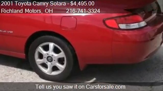 2001 Toyota Camry Solara SLE Convertible - for sale in Cleve смотреть онлайн