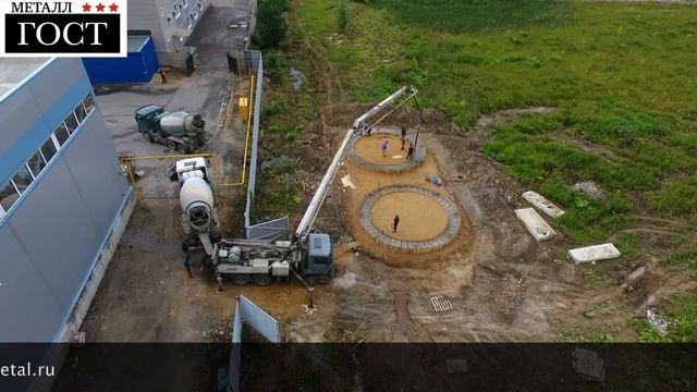 Фундамент резервуара РВС - установка смотреть онлайн