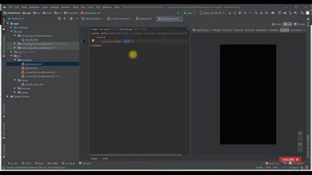 Belajar Android Studio Pemula Kotlin 4 Mengganti Background dan Action Bar смотреть онлайн