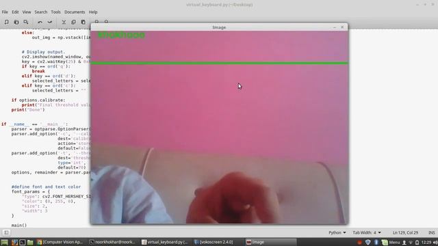 virtual keyboard python opencv смотреть онлайн