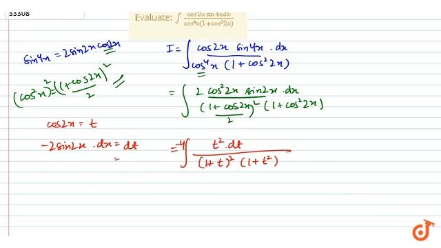 IIT JEE INTEGRALS Evaluate:
`int(cos2xsin4x dx)/(cos^4x(1+cos^2 2x)` смотреть онлайн