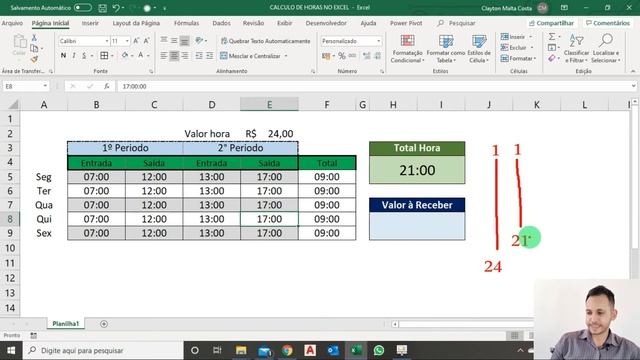 Como Calcular HORAS no EXCEL - Passo a Passo смотреть онлайн
