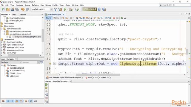 Hands-On Cryptography with Java : Encrypting and Decrypting Files | packtpub.com смотреть онлайн