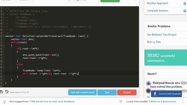 13.15 PREORDER TRAVERSAL | Morris Traversal(Tree)-Interviewbit #tree#preorder#morris смотреть онлайн