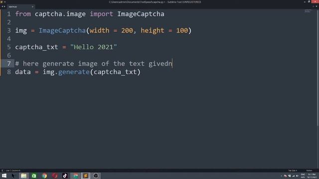 How to Generate Captcha Using Python - Python Tips смотреть онлайн