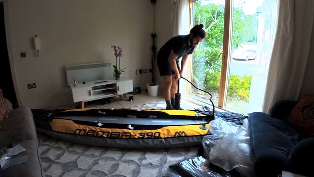 Unboxing Aqua Marina MEMBA 390 ? Inflatable Kayak as a rookie смотреть онлайн