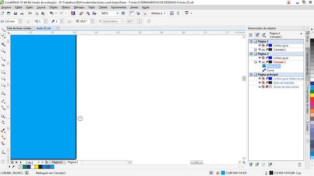 Aula 23 - Curso de CorelDRAW x7 - Desenho avançado III смотреть онлайн