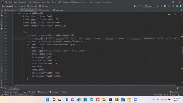Input Data,Edit Data,View Data java di databse MySQL смотреть онлайн