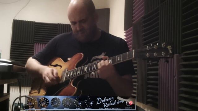 Robben Ford style Jam using a 1965 Gibson ES330 смотреть онлайн