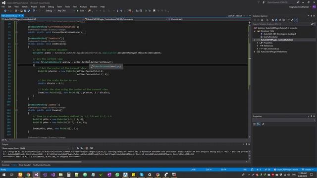 AutoCAD Zoom Scale using C# Code смотреть онлайн