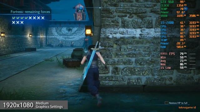 Crisis Core: Final Fantasy VII Reunion | GeForce GTX 960 | Intel Core i5-2400 смотреть онлайн