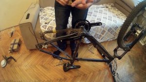 Установка каретки и шатунов шимано Shimano deore на МТБ кросскантрийный велосипед