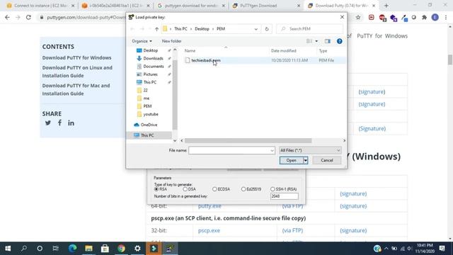 How to connect the AWS EC2 Instance through PUTTY | Git Bash | AWS Console смотреть онлайн