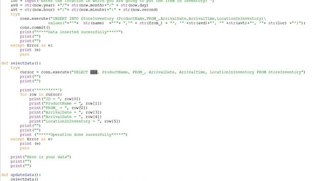 Python and SQLite Inventory management Project for letscode.xyz смотреть онлайн
