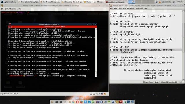 How To Install Linux, Apache, MySQL, PHP (LAMP) stack On Ubuntu 14 смотреть онлайн
