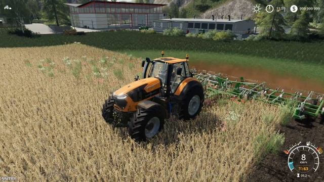 Farming Simulator 2019 mods DEUTZ-FAHR 9 SERIES & JOHN DEERE 2410 PLOW смотреть онлайн