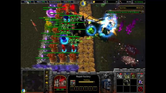 Warcraft 3 Custom: LETS PLAY - Fortress Survival! 2 Players on MAD MODE! смотреть онлайн