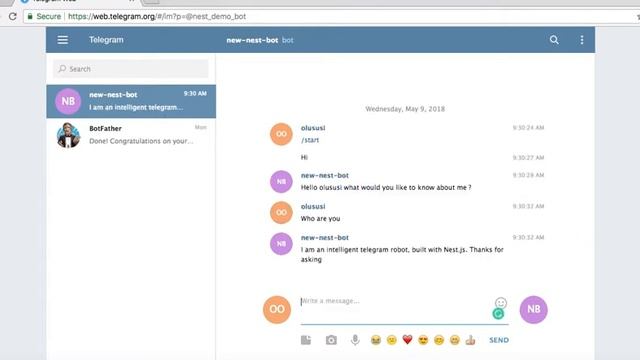 nest chat bot смотреть онлайн