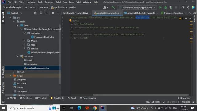 spring boot sql server database connection смотреть онлайн