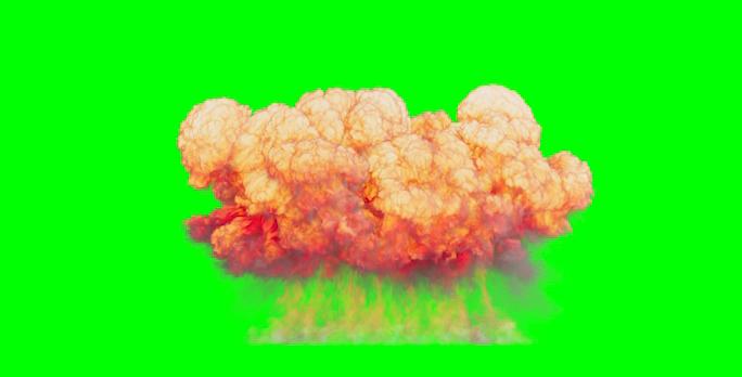 Бесплатные Футажи Взрыва на Зелёном Фоне. Альфа Канал - Версия 02 смотреть онлайн