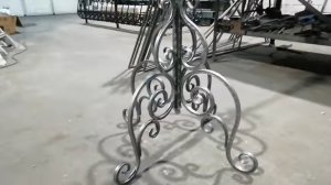 Холодная ковка из профильной трубы! Кованая вешалка.